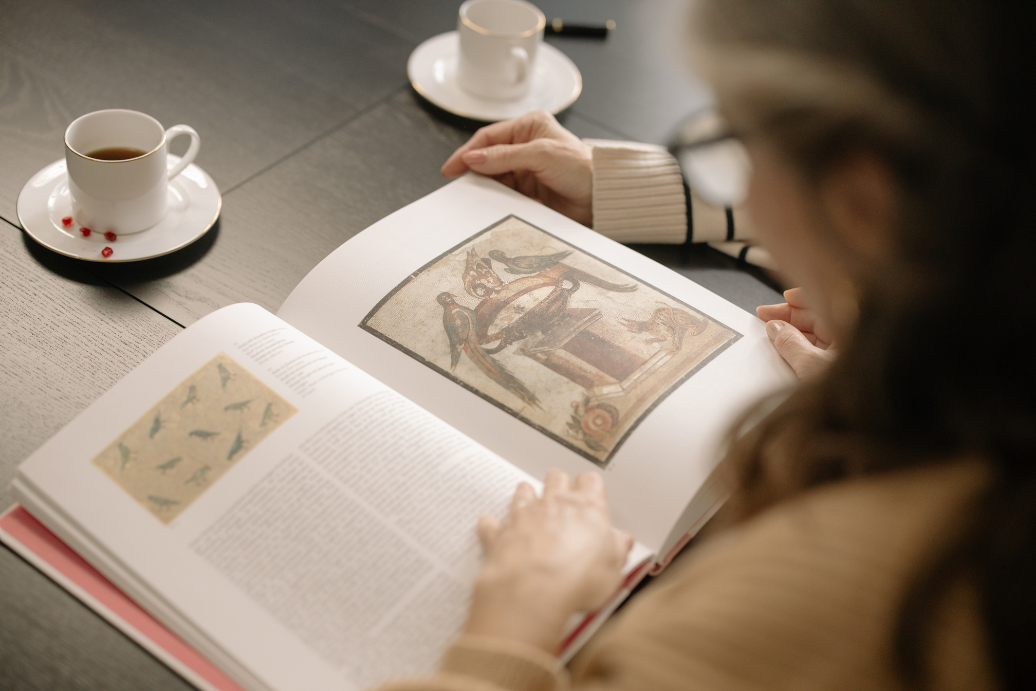 Person Looking at a Book